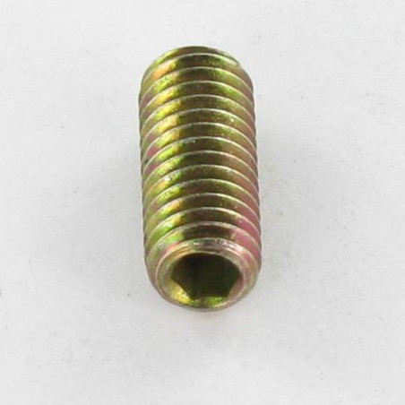 1 x Tornillo metales sin cabeza seis lados hueco llave de 3 M6X25 punta cónica Bicromato