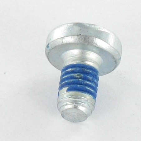 1 x Tornillo metales cabeza abovedada ancha Pozi PZ5 M6X10 Acero cincado blanco Freno rosca