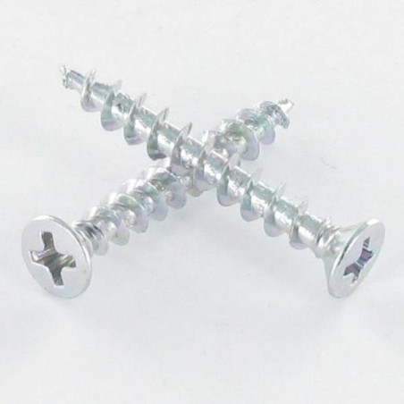 1 x Tornillo pvc cabeza fresada abombada phillips 4.3X55 Zincado cr3 96 hbs sin óxido rojo