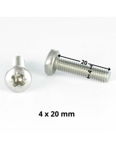 Tornillo metales cabeza abovedada ancha Pozi PZ4 M4X20... 2
