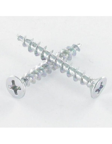 1 x Tornillo pvc cabeza fresada abombada...