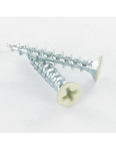 1 x Tornillo pvc cabeza fresada abombada...