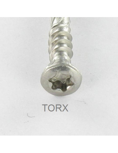 1 x Tornillo terraza doble roscado cabeza...