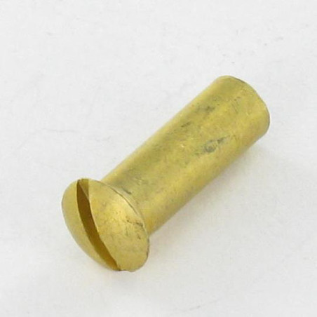 1 x Tuerca encuadernador cabeza fresada abombada ranura M4X12 5X16 Latón