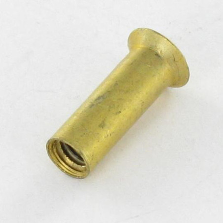 1 x Tuerca encuadernador cabeza fresada abombada ranura M4X12 5X16 Latón