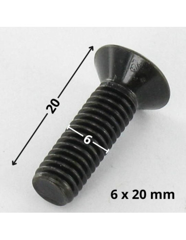 1 x Tornillo metales cabeza fresada/testa...
