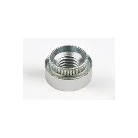 1 x Tuerca para remachar cilíndrico M6 grosor chapa 1,2 mm Acero cincado blanco