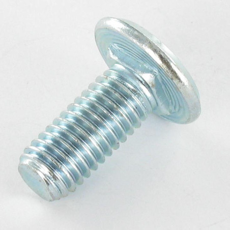 1 x Tornillo metales plano 8X19 DK16.5 CB 1.5 Acero cincado blanco