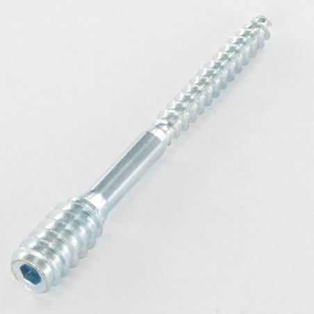 1 x Tornillo de ajuste de ventana 6X80 roscado en 40/21 Acero cincado blanco 96 horas niebla salina sin óxido rojo