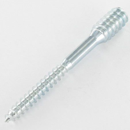 1 x Tornillo de ajuste de ventana 6X80 roscado en 40/21 Acero cincado blanco 96 horas niebla salina sin óxido rojo