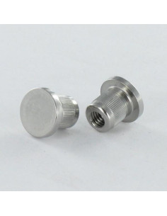 Tuerca encuadernador cabeza plana fresada M5X8.5 8X9 316L