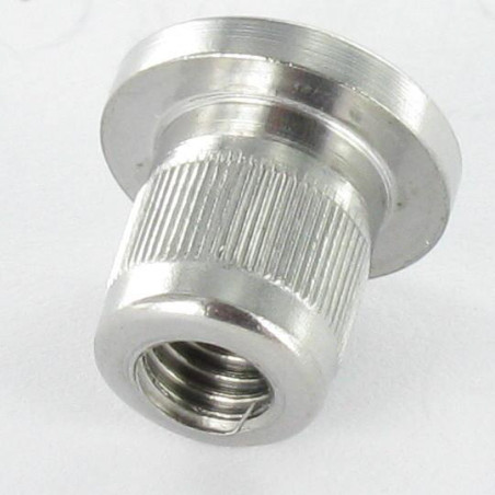 1 x Tuerca encuadernador cabeza plana fresada M5X8.5 8X9 316L