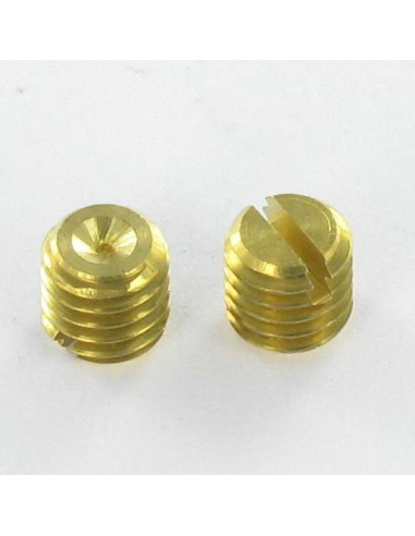1 x Tornillo metales sin cabeza ranura Latón...