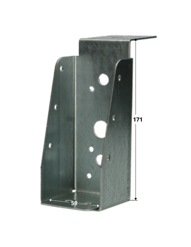 1 x Estribo HAZ B LABIO larga sendzimir 59X171