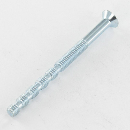 1 x Tornillo metales cabeza fresada/testa svasat Pozi PZ4 M4X55 roscado en 25 separable Acero cincado blanco