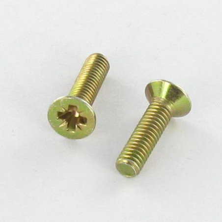 1 x Tornillo metales cabeza fresada/testa svasat Pozi PZ4 M5X30 Bicromato