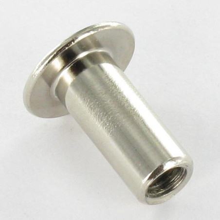 1 x Tornillo encuadernador FEM poelier cabeza redonda ancha llave de 4 13X16 TB5X12 Acero niquelado
