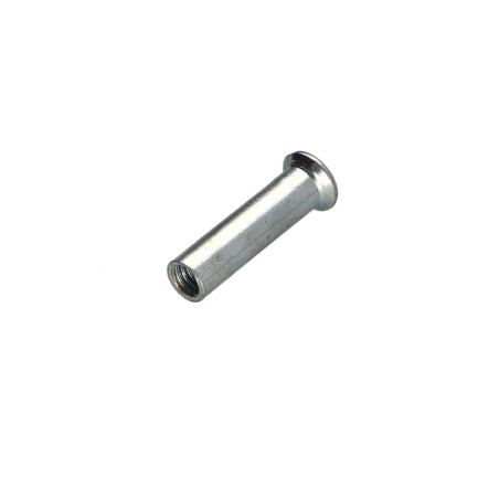 1 x Tuerca encuadernador cabeza fresada abombada ranura M4X13 5X20 Acero cincado blanco