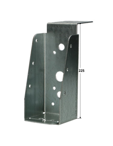 1 x Estribo HAZ B LABIO larga sendzimir 75X225