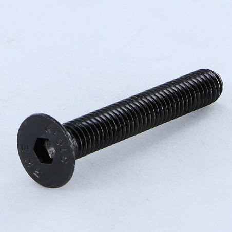 1 x Tornillo metales FHC cabeza fresada cavidad hexagonal hueca M5X45 roscado total clase 10.9 llave de 3 Acero bruto