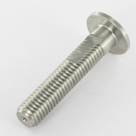 1 x Tornillo metales cabeza plano HORIZONTALMENTE 20X50 roscado en 43 M10 Inox