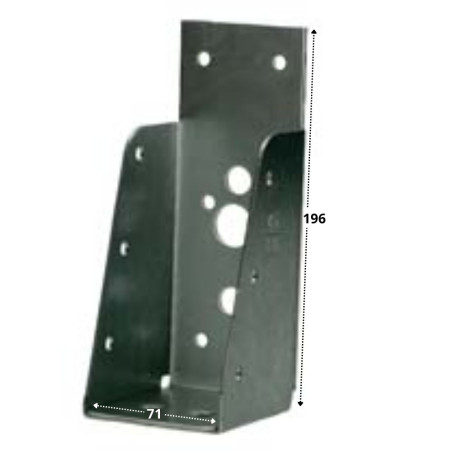 1 x Estribo HAZ sin LABIO sendzimir 71X196