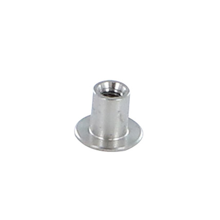 1 x Tuerca encuadernador cabeza plana hexagonal hueco 9X6.75 M3 Inox