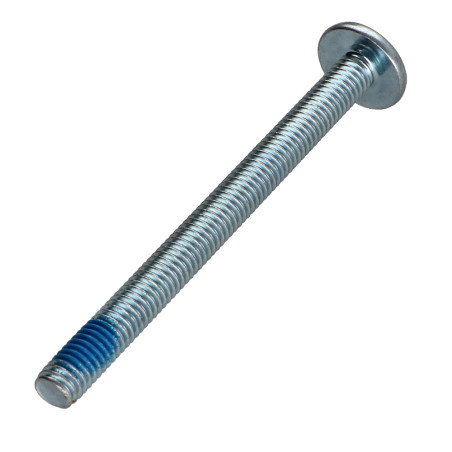 1 x Tornillo poelier cabeza redonda ancha M6X70 llave de 4 Acero cincado blanco Freno rosca