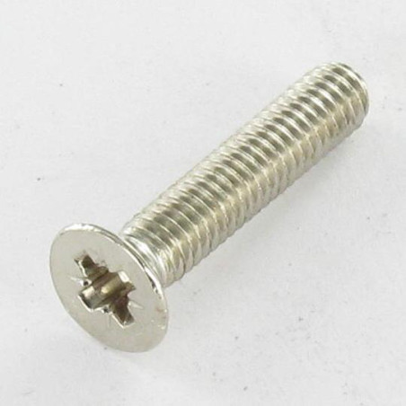 1 x Tornillo metales cabeza fresada/testa svasat Pozi PZ4 M4X20 Acero niquelado