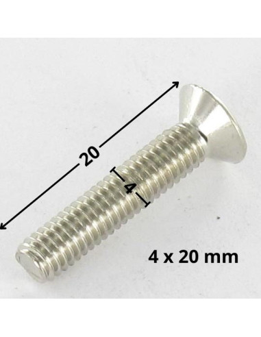 1 x Tornillo metales cabeza fresada/testa...