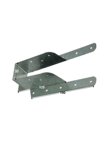 1 x Colgador de viga con ala plegable sendzimir...