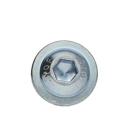 1 x Tornillo metales cabeza redonda ancha hexagonal hueco resalto reborde llave de 4 M6X16 clase 10.9 ZG+FRF
