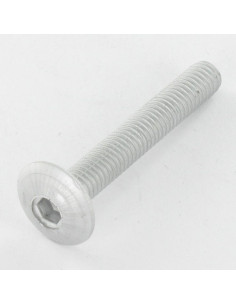 Tornillo poelier cabeza redonda ancha M6X35 roscado en 9...