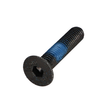 1 x Tornillo metales FHC cabeza fresada cavidad hexagonal hueca M8X40 roscado total clase 10.9 llave de 5 Acero cincado