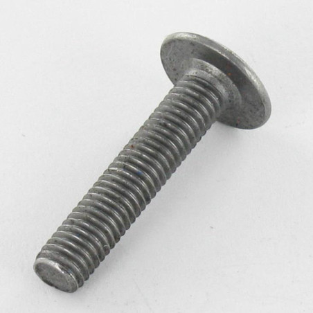 1 x Tornillo poelier cabeza redonda ancha llave de 4 M6X35 diámetro de cabeza: 10 Acero bruto