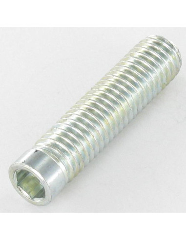 1 x Tornillo metales Acero cincado blanco sin...