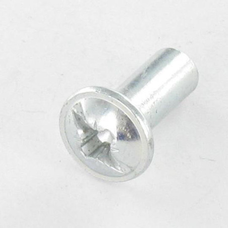 1 x Tuerca encuadernador Pozi ranura M4X8 5X12 Acero cincado blanco