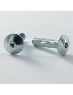 Tornillo poelier cabeza redonda ancha M6X35 llave de 4...