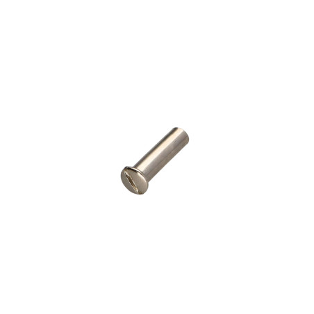 1 x Tuerca encuadernador cabeza fresada abombada ranura M4/14 5X20 Acero cincado blanco