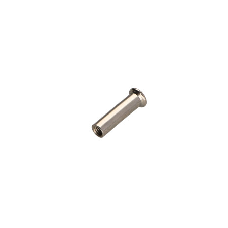 1 x Tuerca encuadernador cabeza fresada abombada ranura M4/14 5X20 Acero cincado blanco