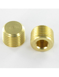1/4 GAS longitud 10 6 lados Llave 6 Latón R.1102