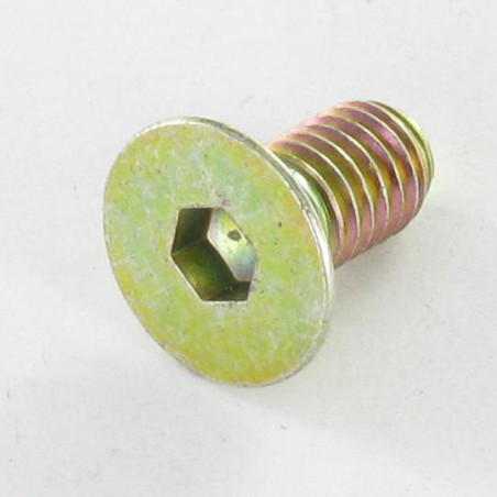 1 x Tornillo metales FHC cabeza fresada cavidad hexagonal hueca M8X12 roscado total clase 10.9 llave de 5 Bicromato