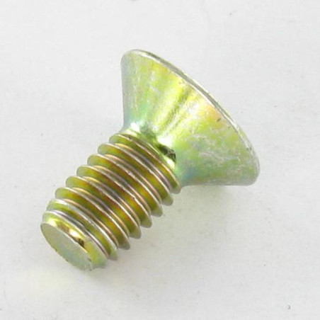 1 x Tornillo metales FHC cabeza fresada cavidad hexagonal hueca M8X12 roscado total clase 10.9 llave de 5 Bicromato