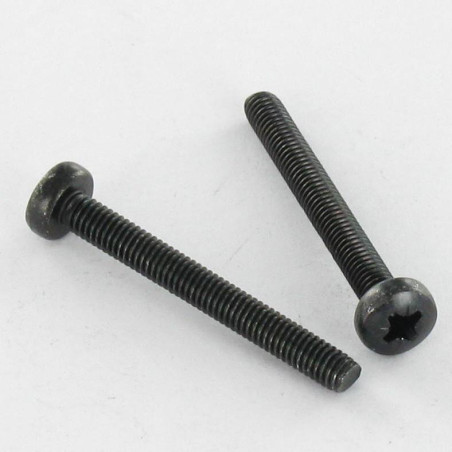 1 x Tornillo metales Inoxidable A2 cabeza abovedada ancha Pozi PZ3 M3X20 Negro microtornillo