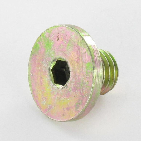 1 x Tornillo metales Bicromato cabeza plana 20X13 M10X10 llave de 5 XC18