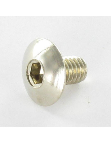 1 x Tornillo poelier cabeza redonda ancha M6X60...