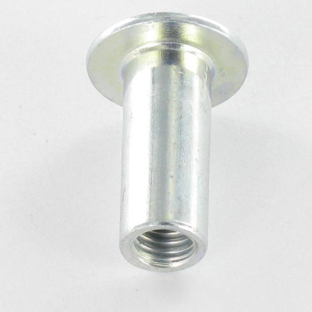 1 x Tuerca encuadernador cabeza abombada llave de 5 M6X16.5 8X20 Acero cincado blanco
