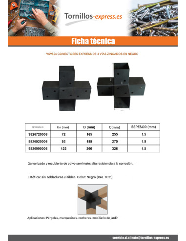 1 x Conector platina de ensamblaje EXPRESAR 4...