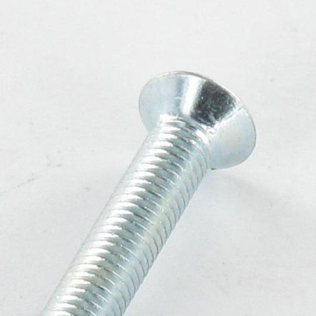 1 x Tornillo metales cabeza fresada/testa svasat Pozi PZ4 M5X20 Acero cincado blanco