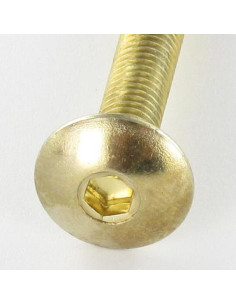 Tornillo poelier cabeza redonda ancha M6X25 llave de 4... 2